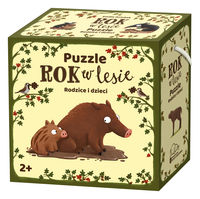 Rok w lesie. Puzzle. Rodzice i dzieci