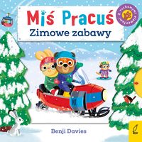 Miś Pracuś. Zimowe zabawy (z ruchomymi elementami)
