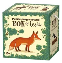 Rok w lesie. Puzzle progresywne (2+)