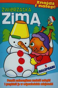 Zwierzątka zimą - znajdź i nalep!