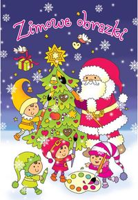 Zimowe obrazki - kolorowanka