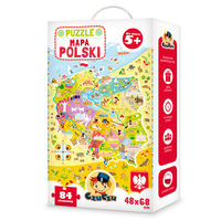 Puzzle. Mapa Polski. 84 elementy (5+)