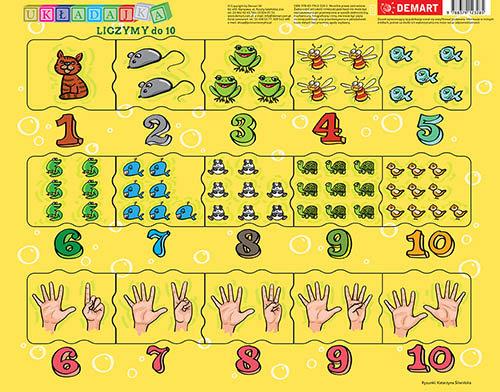 Puzzle ramkowe - Cyferki dla dzieci