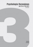Psychologia Rozwojowa. Tom 19 nr 3 rok 2014