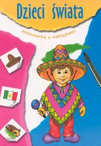 Dzieci świata. Malowanka z naklejkami
