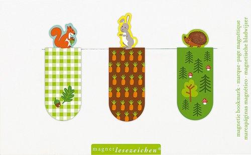 Zakładki magnetyczne leśne zwierzęta