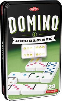 Domino klasyczne szóstkowe (w puszce z okienkiem)
