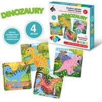 Genialny dzieciak. Piankowa wyklejanka. Dinozaury (3+). Zmyślna główka, zręczna rączka